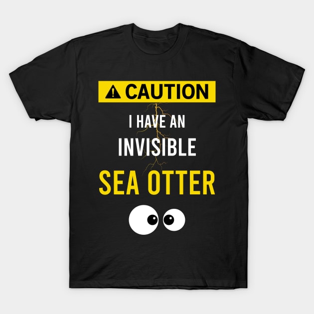 Invisible Sea Otter T-Shirt by flaskoverhand